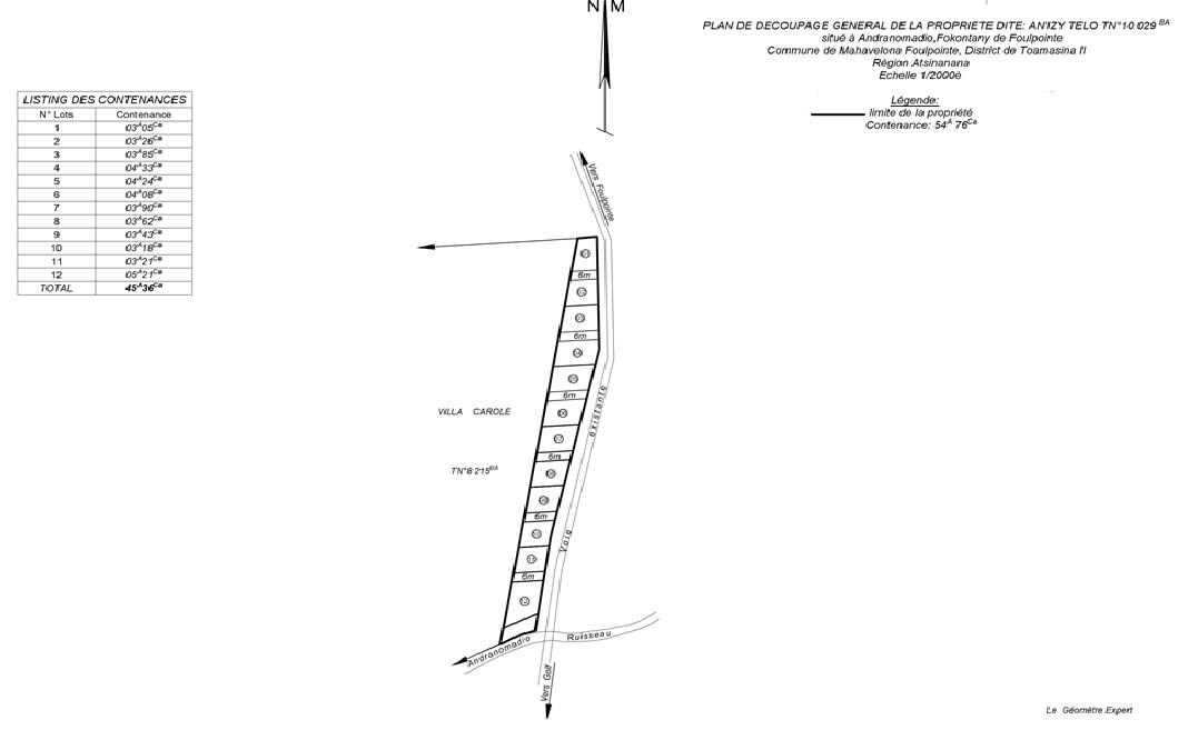 Vente Terrain TOAMASINA MADAGASCAR  